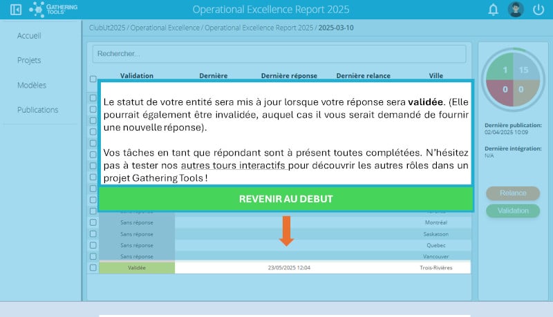 Tour répondant - découvrez Gathering Tools