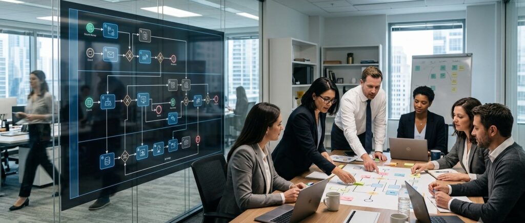 Création des processus métiers par les experts d'une organisation